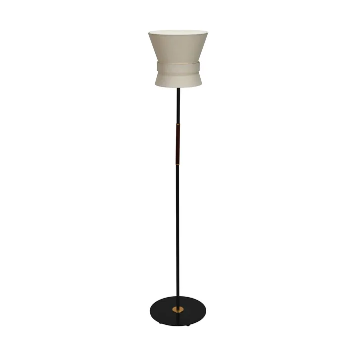 Bow floor lamp - Black-cream white, small 147 cm - Örsjö Belysning