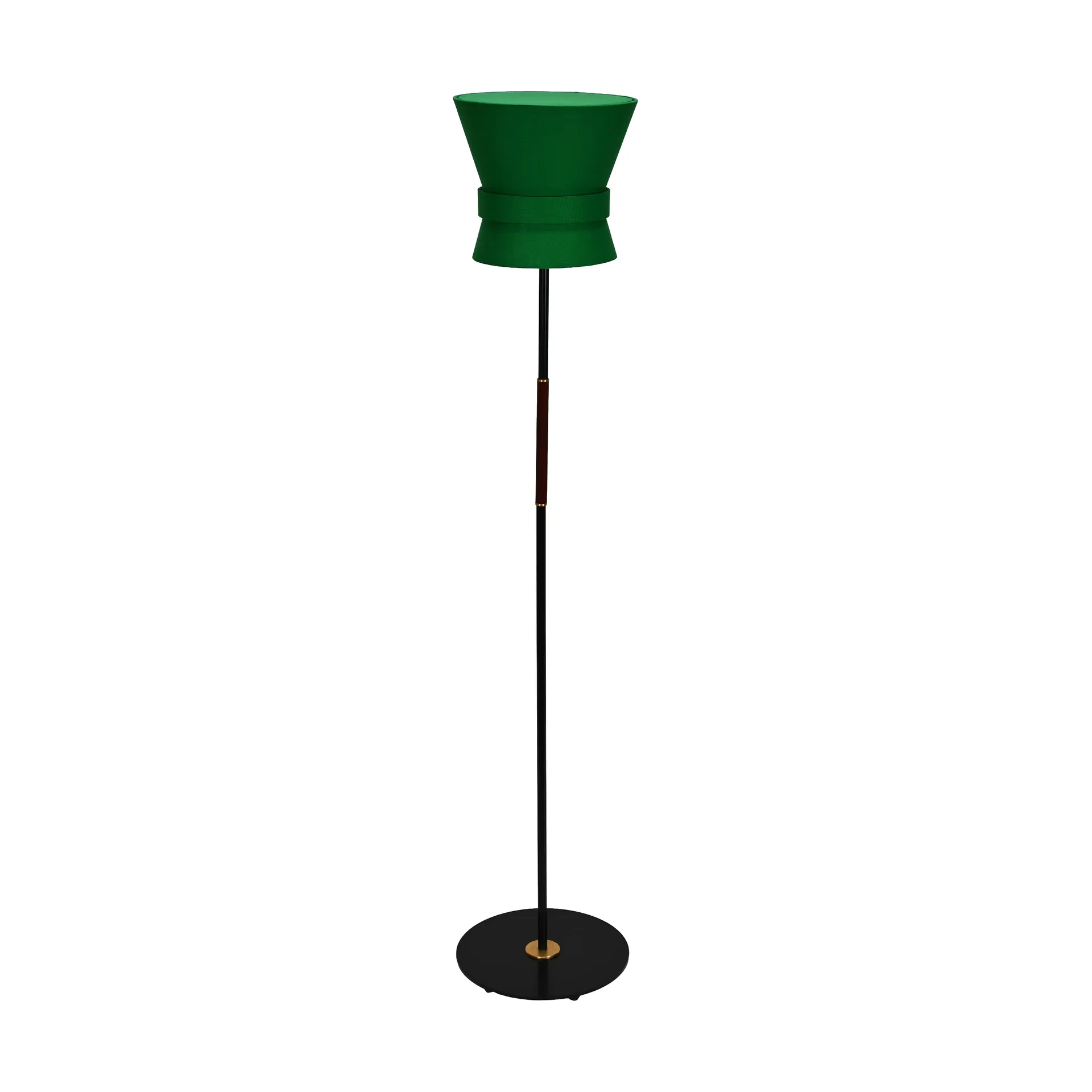 Bow floor lamp, Black-emerald green, small 147 cm Örsjö Belysning