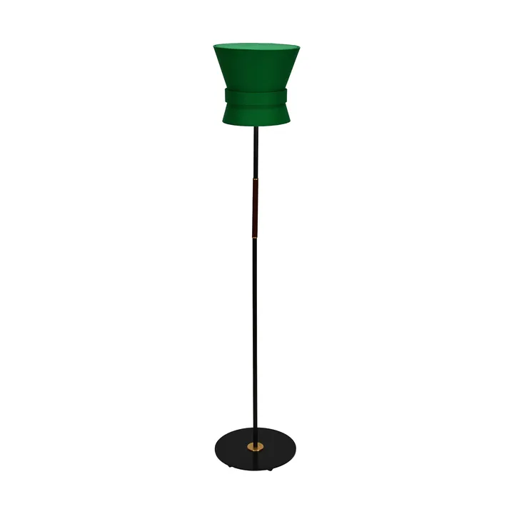 Bow floor lamp - Black-emerald green, small 147 cm - Örsjö Belysning