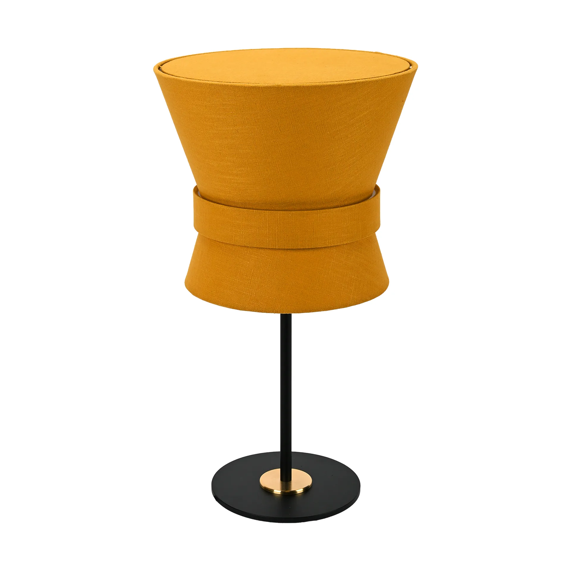 Bow table lamp, Black-yellow ochre, small 50 cm Örsjö Belysning