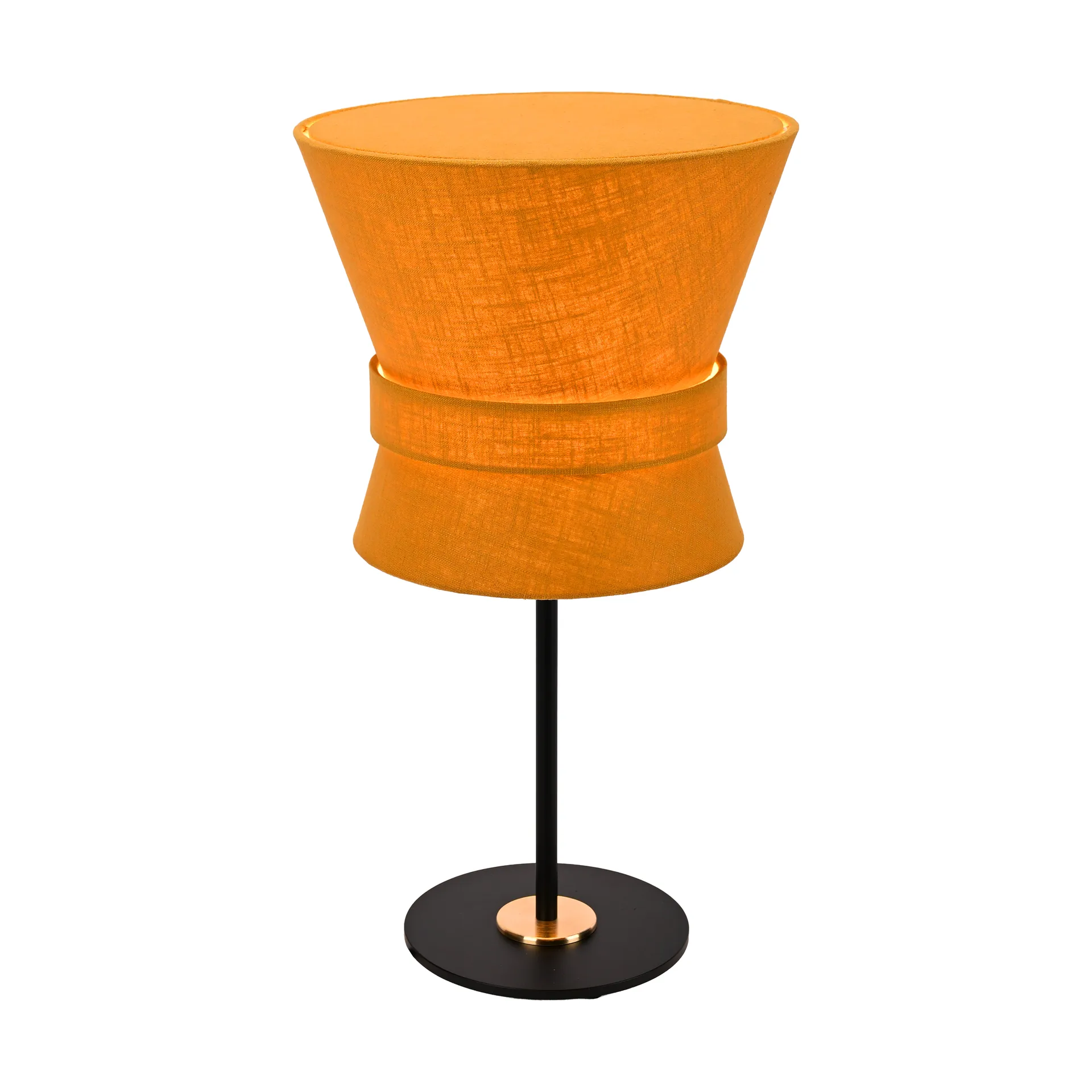 Bow table lamp, Black-yellow ochre, small 50 cm Örsjö Belysning