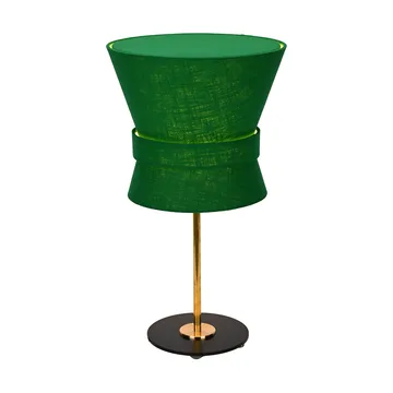 Bow table lamp - Raw brass-emerald green, small 50 cm - Örsjö Belysning