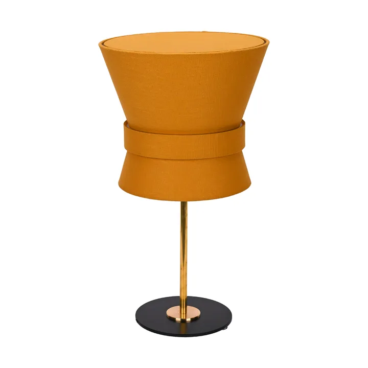 Bow table lamp - Raw brass-yellow ochre, small 50 cm - Örsjö Belysning
