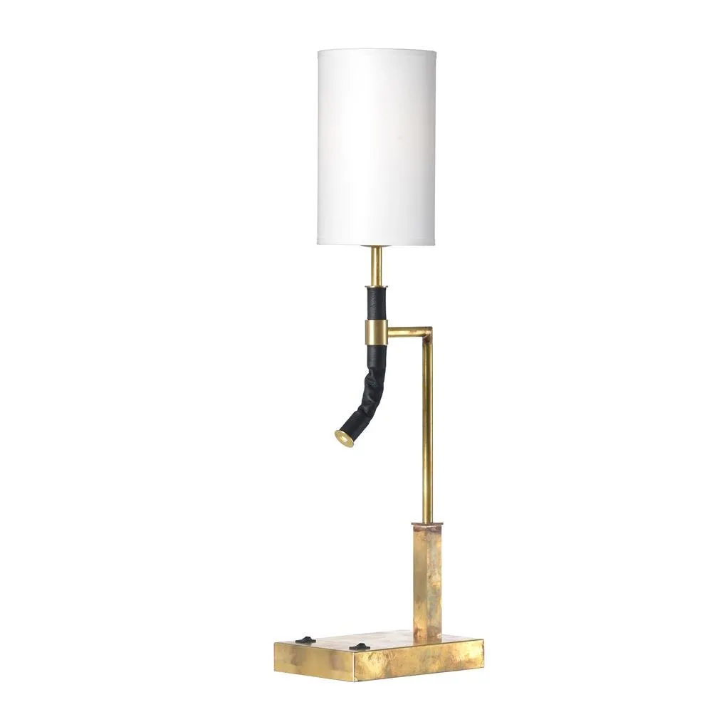 Butler table lamp, raw brass Örsjö Belysning