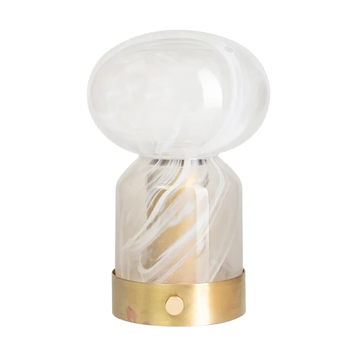 Essence Cloudy portable table lamp - Brass-glass - Örsjö Belysning