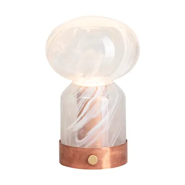 Essence Cloudy portable table lamp - Copper glass - Örsjö Belysning