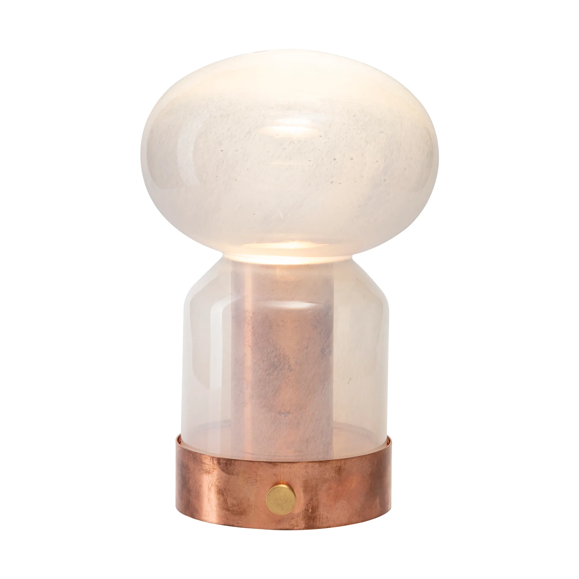 Essence Misty portable table lamp, Copper glass Örsjö Belysning