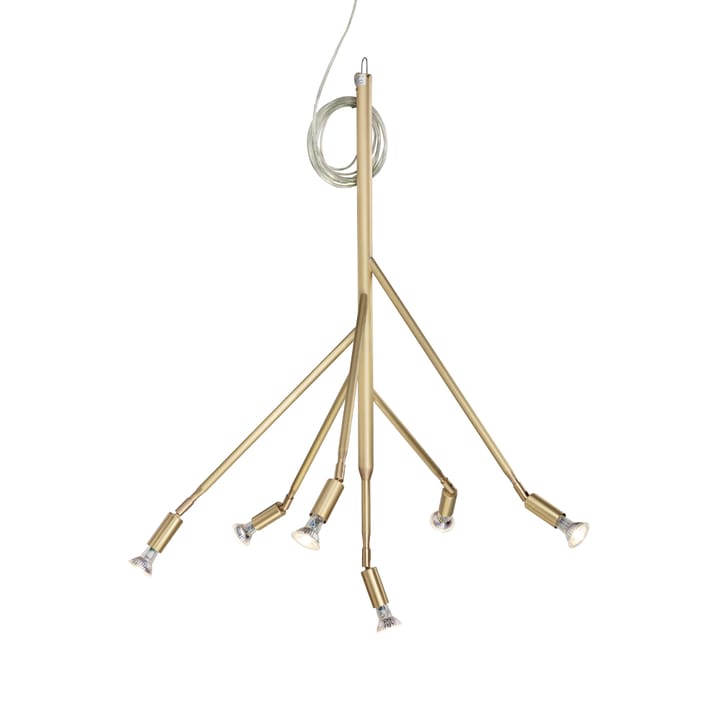 Kvist 6 pendant lamp - Brushed brass - Örsjö Belysning