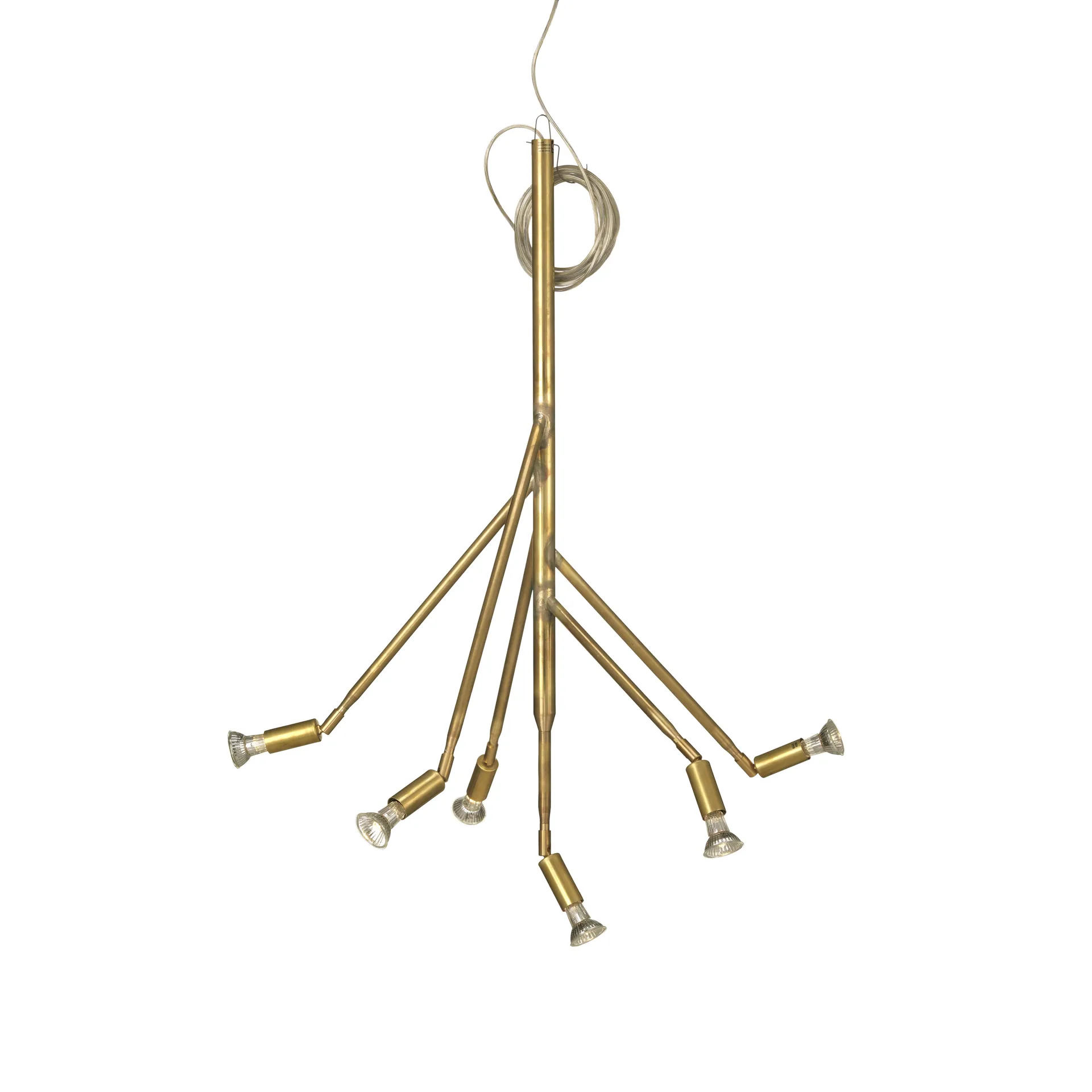 Kvist lamp large, rough brass Örsjö Belysning