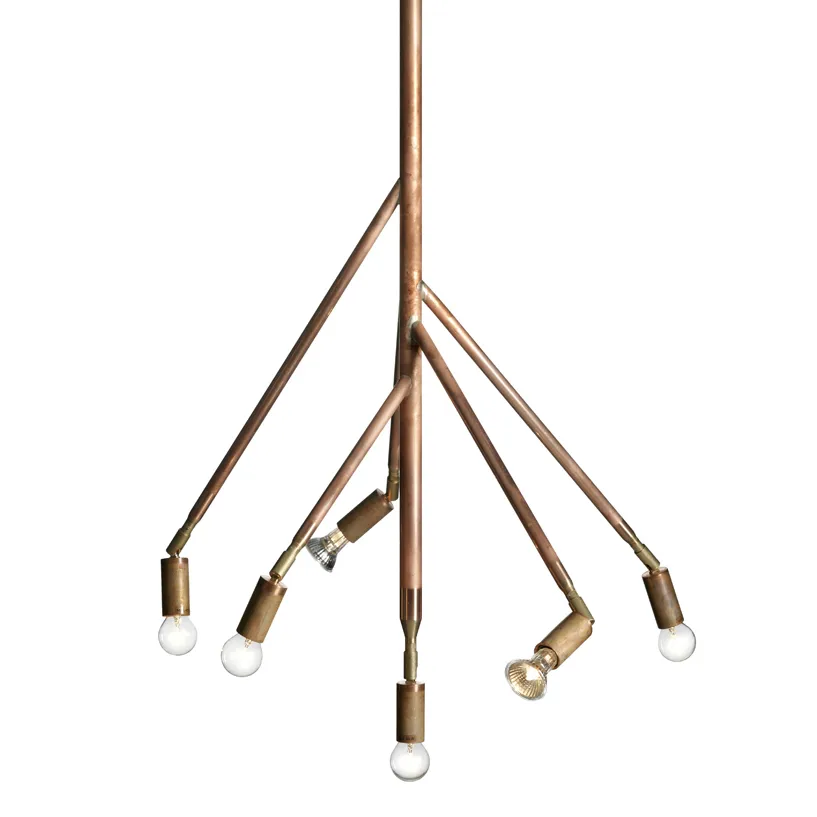 Kvist lamp large, rough copper Örsjö Belysning