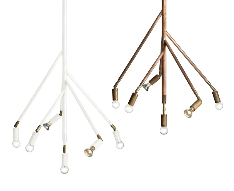 Kvist lamp large, rough copper Örsjö Belysning