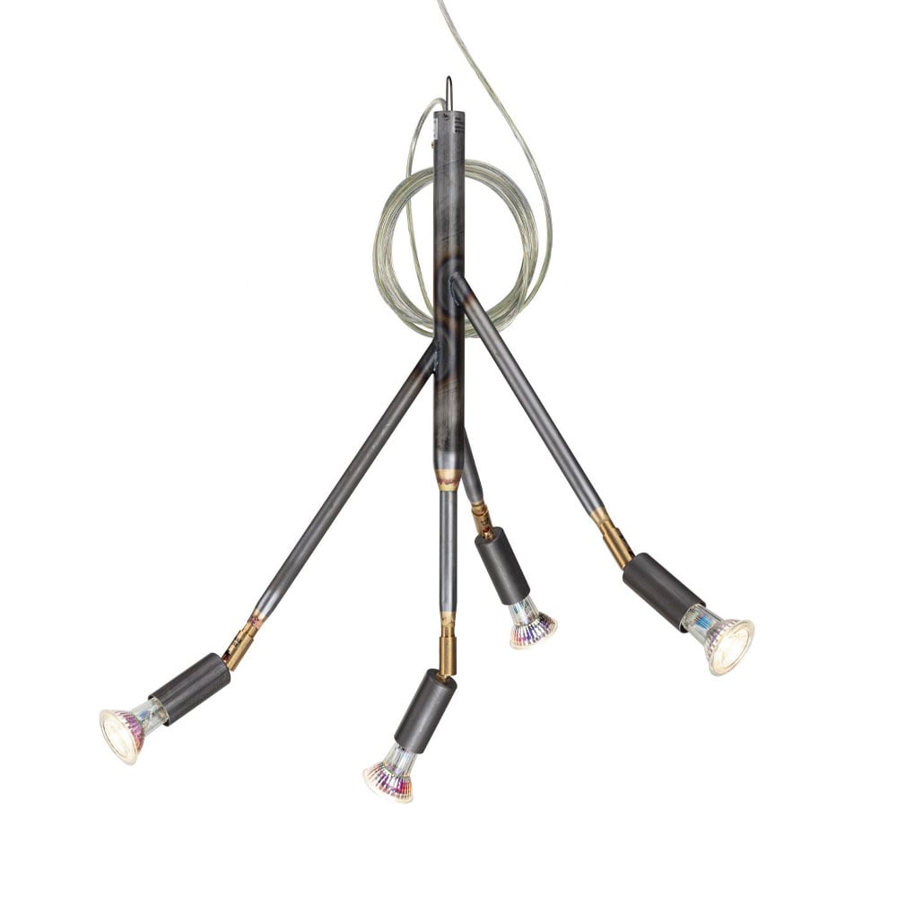 Örsjö Belysning Kvist lamp small Raw steel | Scandinavian Design | Pendant lamps | Grey