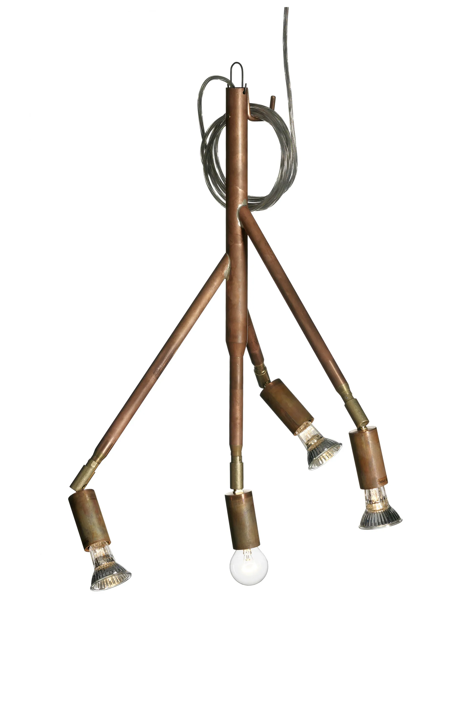 Kvist lamp small, rough copper Örsjö Belysning