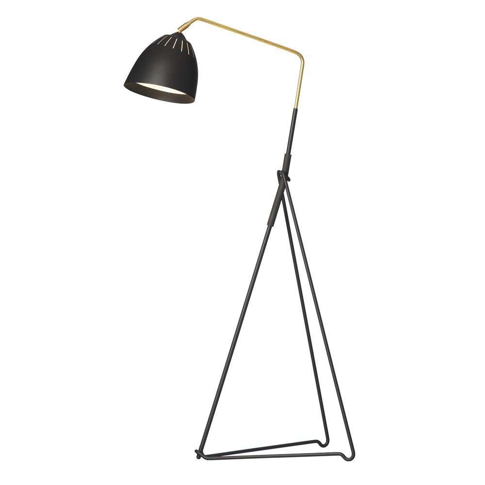 Örsjö Belysning Lean floor lamp Black | Scandinavian Design | Floor lamps | Black