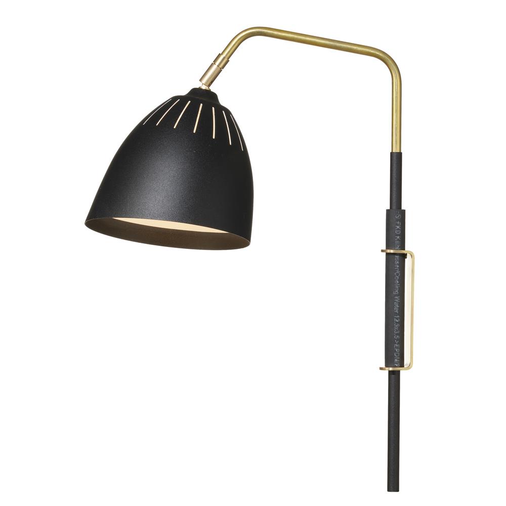 Örsjö Belysning Lean wall lamp black | Scandinavian Design | Wall lights | Black
