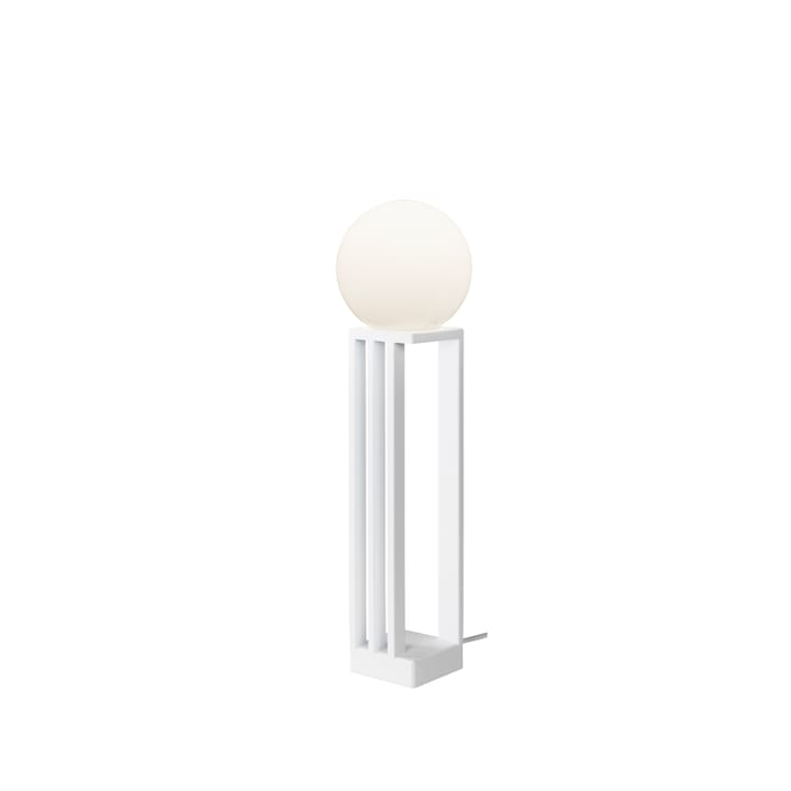 Libreria table lamp - White structure, opal white glass - Örsjö Belysning