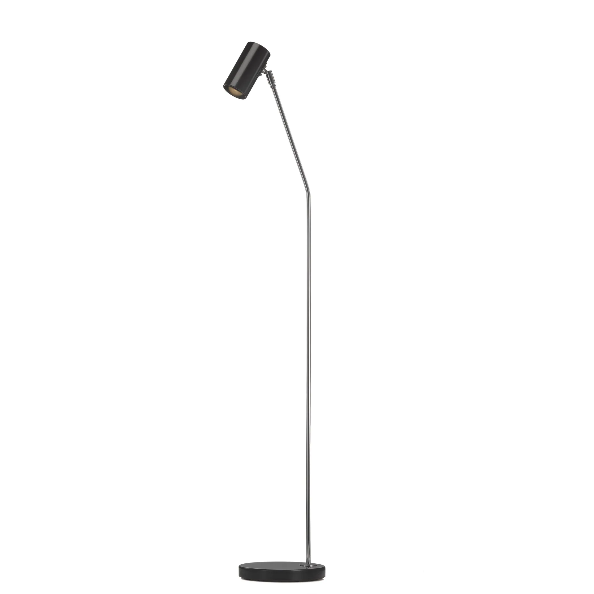 Minipoint floor lamp GX224, black and chrome Örsjö Belysning