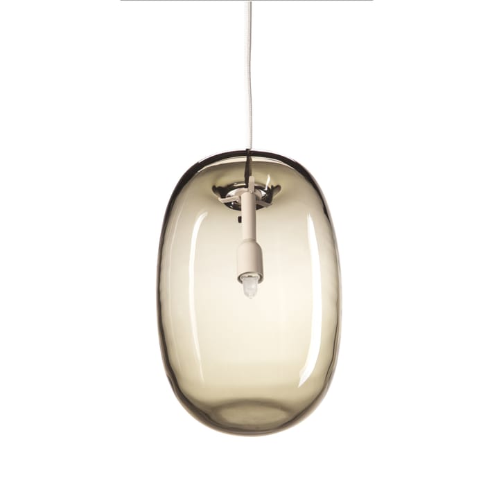 Pebble pendant elongated - warm grey-glass - Örsjö Belysning