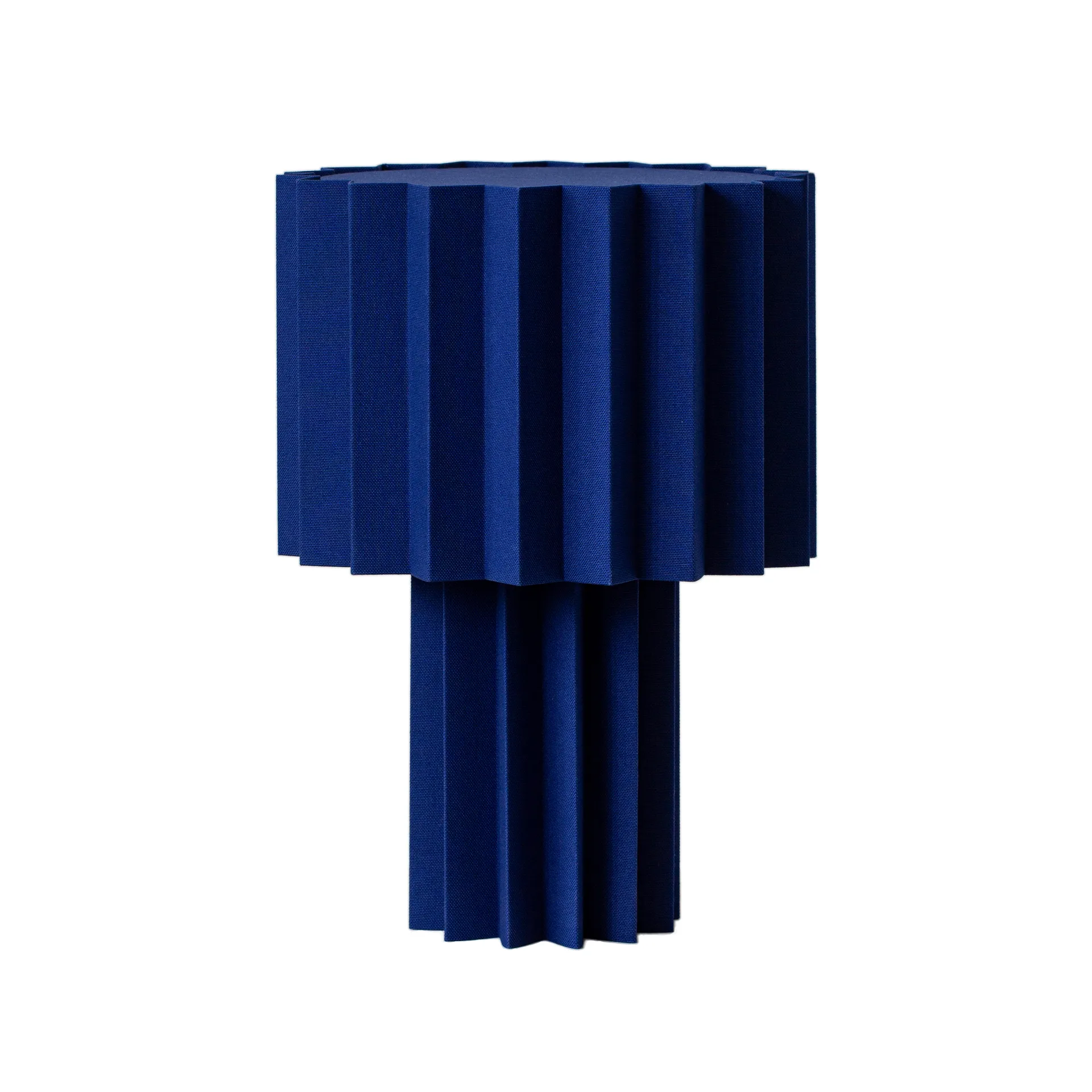 Plissé table lamp textile, Blue Örsjö Belysning