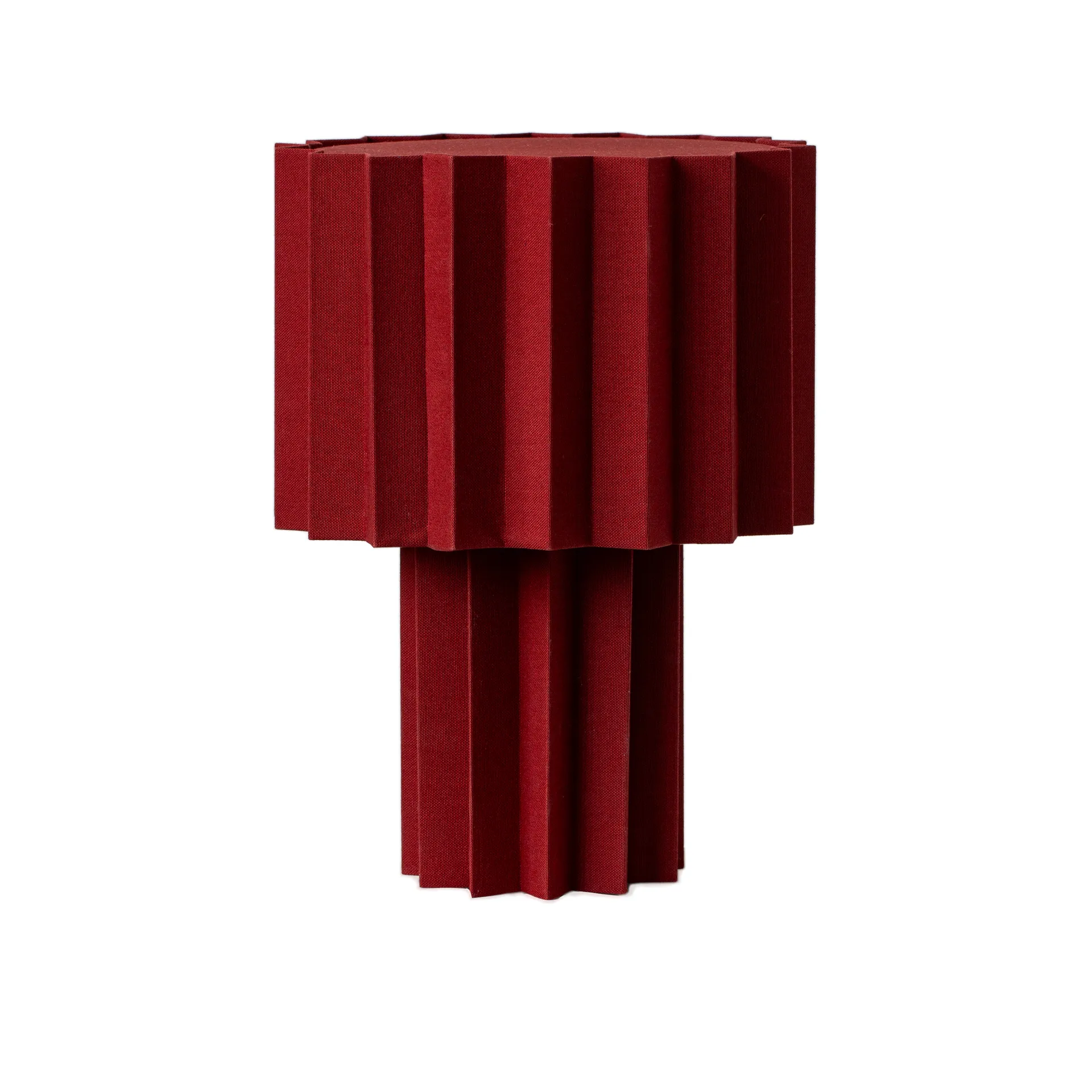 Plissé table lamp textile, Red Örsjö Belysning