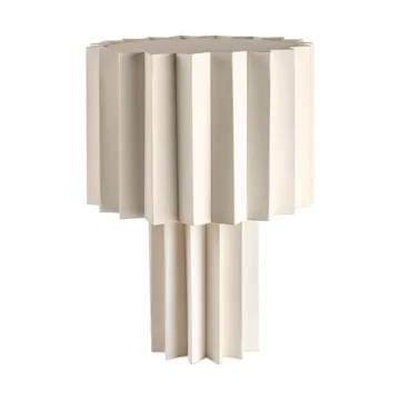 Plissé table lamp textile - White, 40,9 cm - Örsjö Belysning