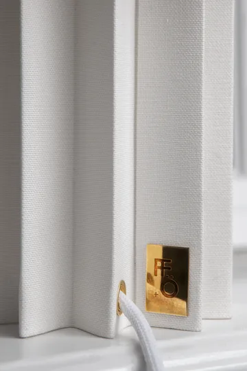 Plissé table lamp textile - White, 40,9 cm - Örsjö Belysning