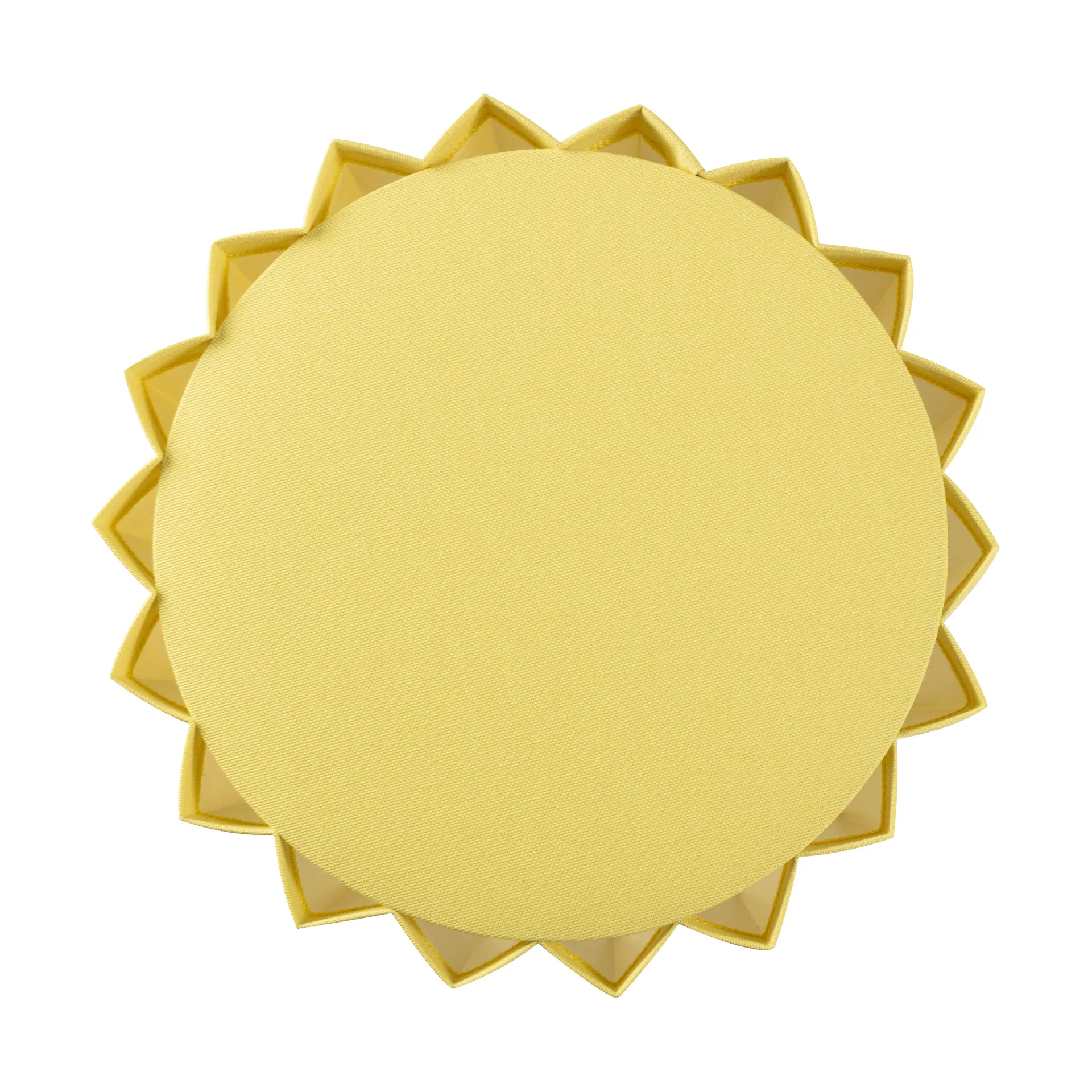 Plissé table lamp textile, Yellow Örsjö Belysning