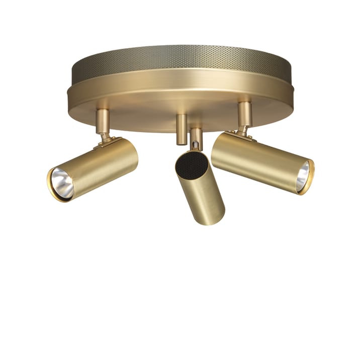 Puck ceiling lamp - Brass matte, 3-lamp - Örsjö Belysning