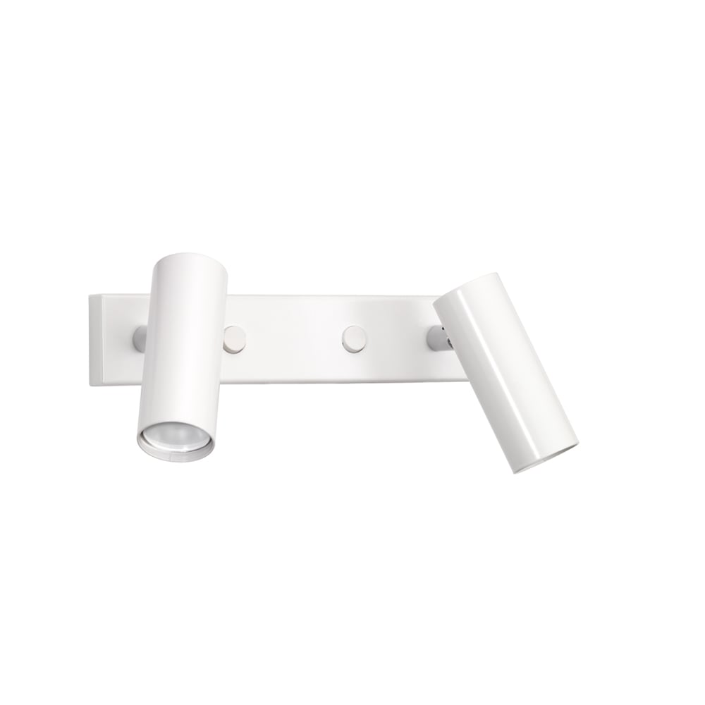 Örsjö Belysning Puck Dubbel wall lamp White, led | Scandinavian Design | Wall lights | White