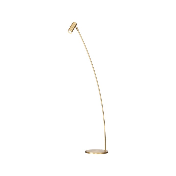 Puck floor lamp - Matte brushed brass - Örsjö Belysning