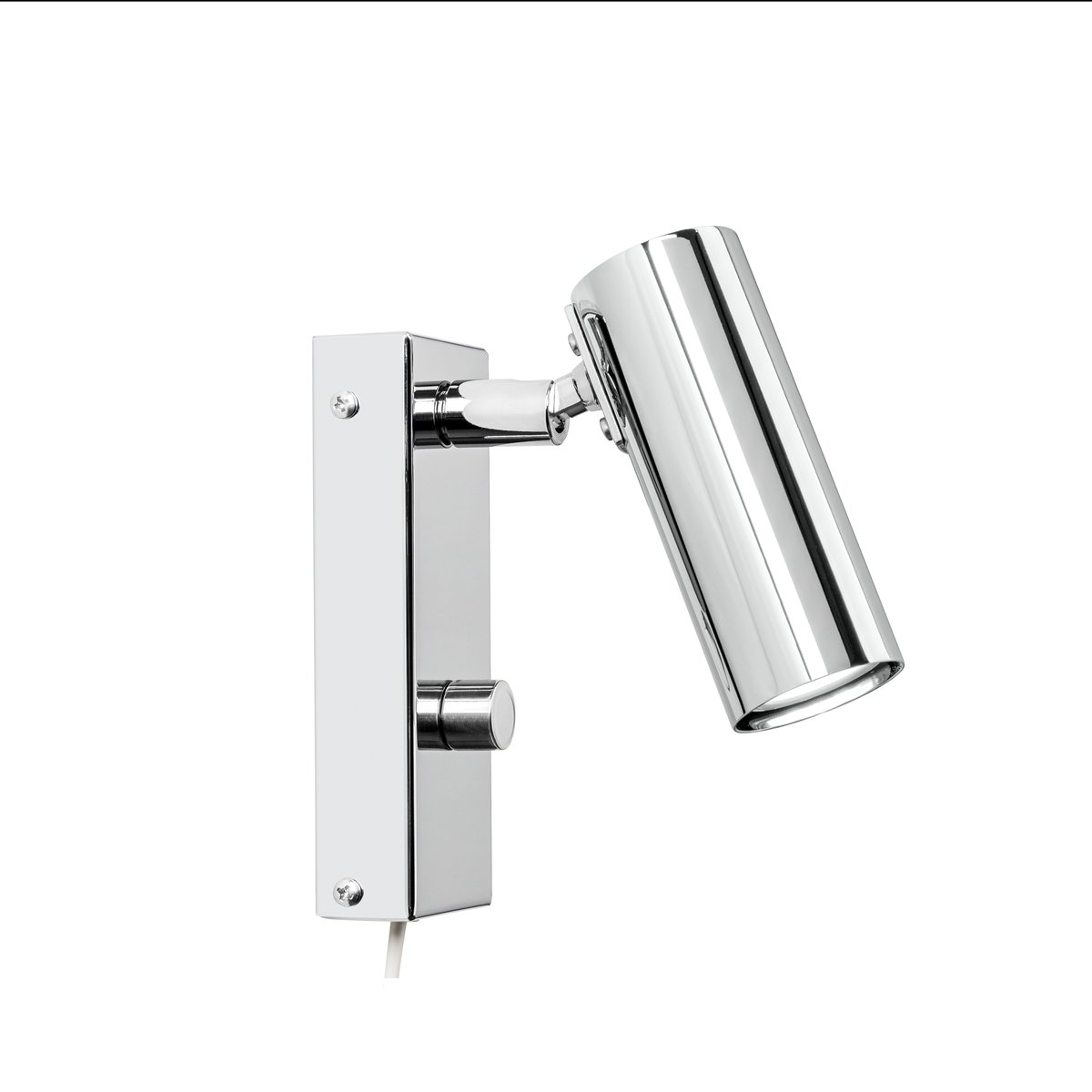 Örsjö Belysning Puck reading lamp Chrome | Scandinavian Design | Wall lights | Silver-coloured