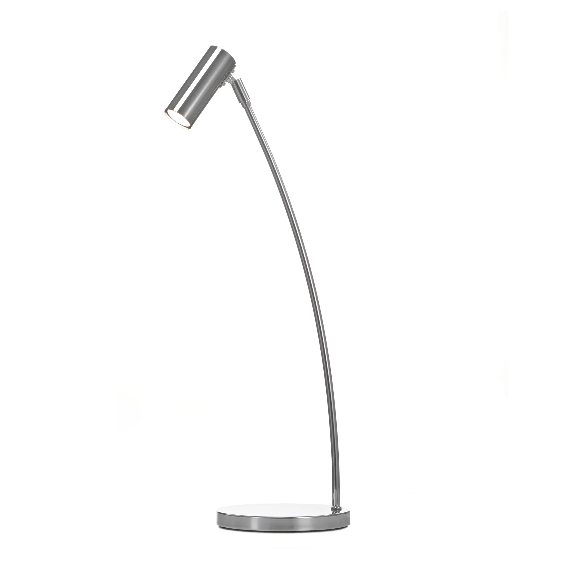 Puck table lamp, chrome Örsjö Belysning