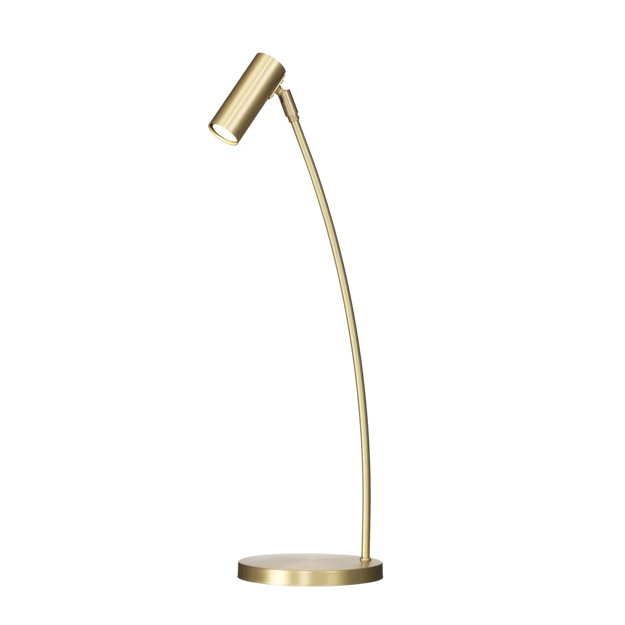 Örsjö Belysning Puck table lamp matte brass | Scandinavian Design | Desk & table lamps | Gold-coloured