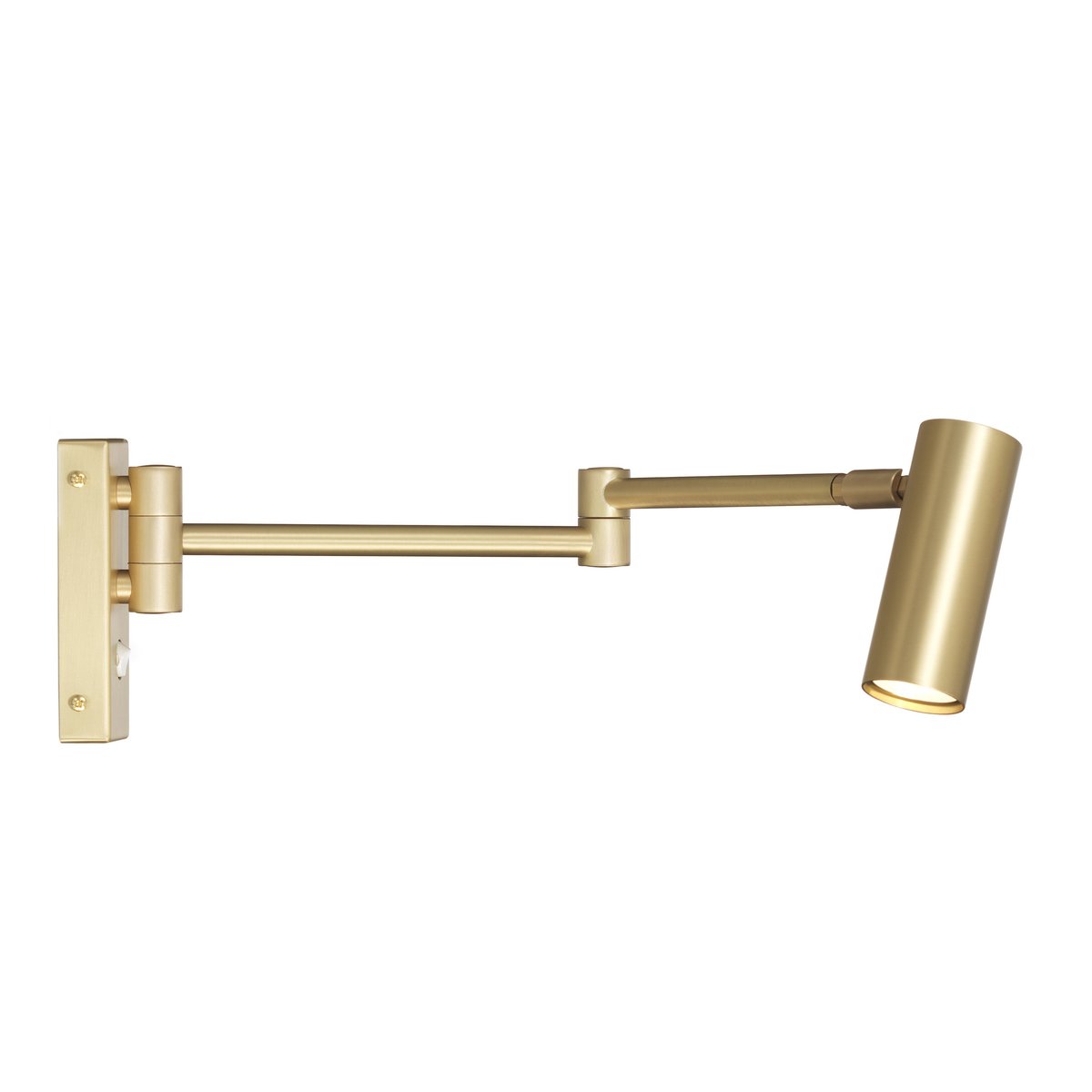 Örsjö Belysning Puck wall lamp matte brass | Scandinavian Design | Wall lights | Gold-coloured