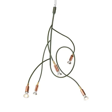 Ranka 5 ceiling lamp - Olive green - Örsjö Belysning