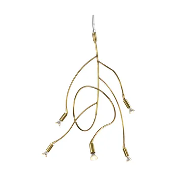 Ranka 5 ceiling lamp - Raw brass - Örsjö Belysning