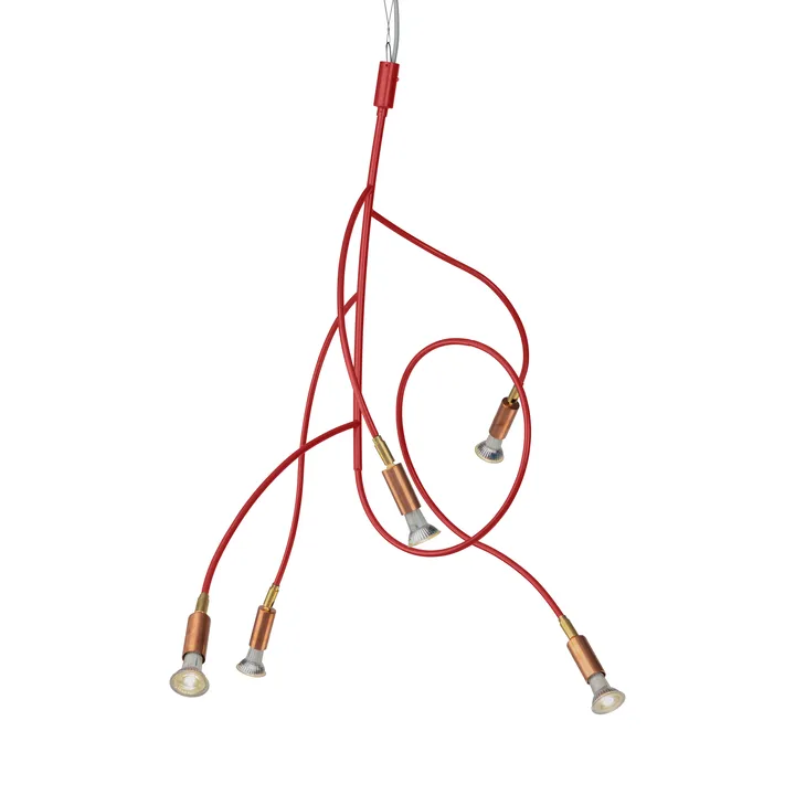 Ranka 5 ceiling lamp - Red - Örsjö Belysning