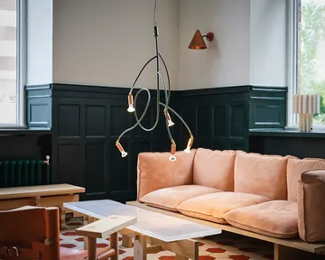 Ranka 5 ceiling lamp - Red - Örsjö Belysning