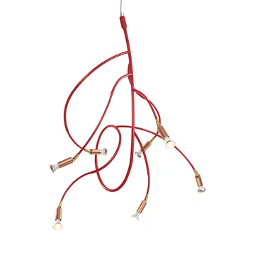 Ranka 7 ceiling lamp - Red - Örsjö Belysning