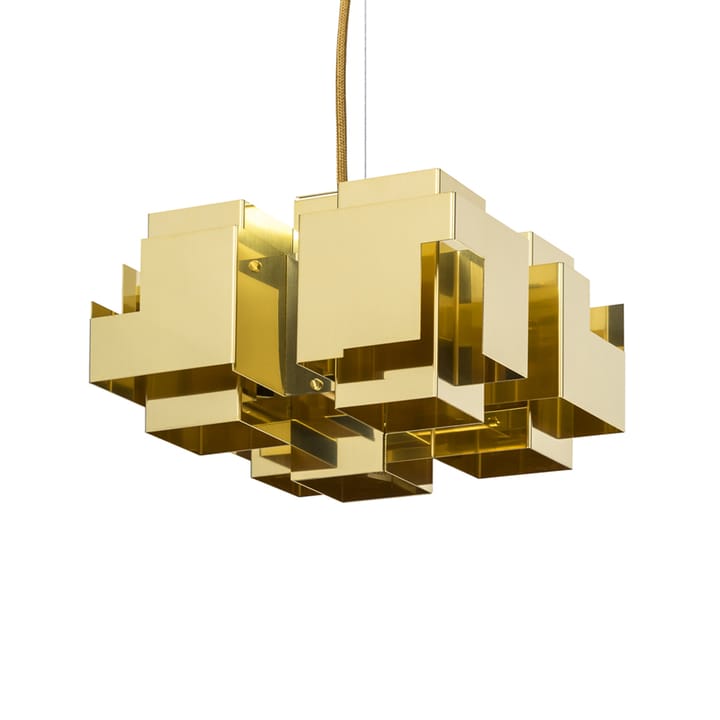 Skyline pendant lamp - Brass raw, large - Örsjö Belysning