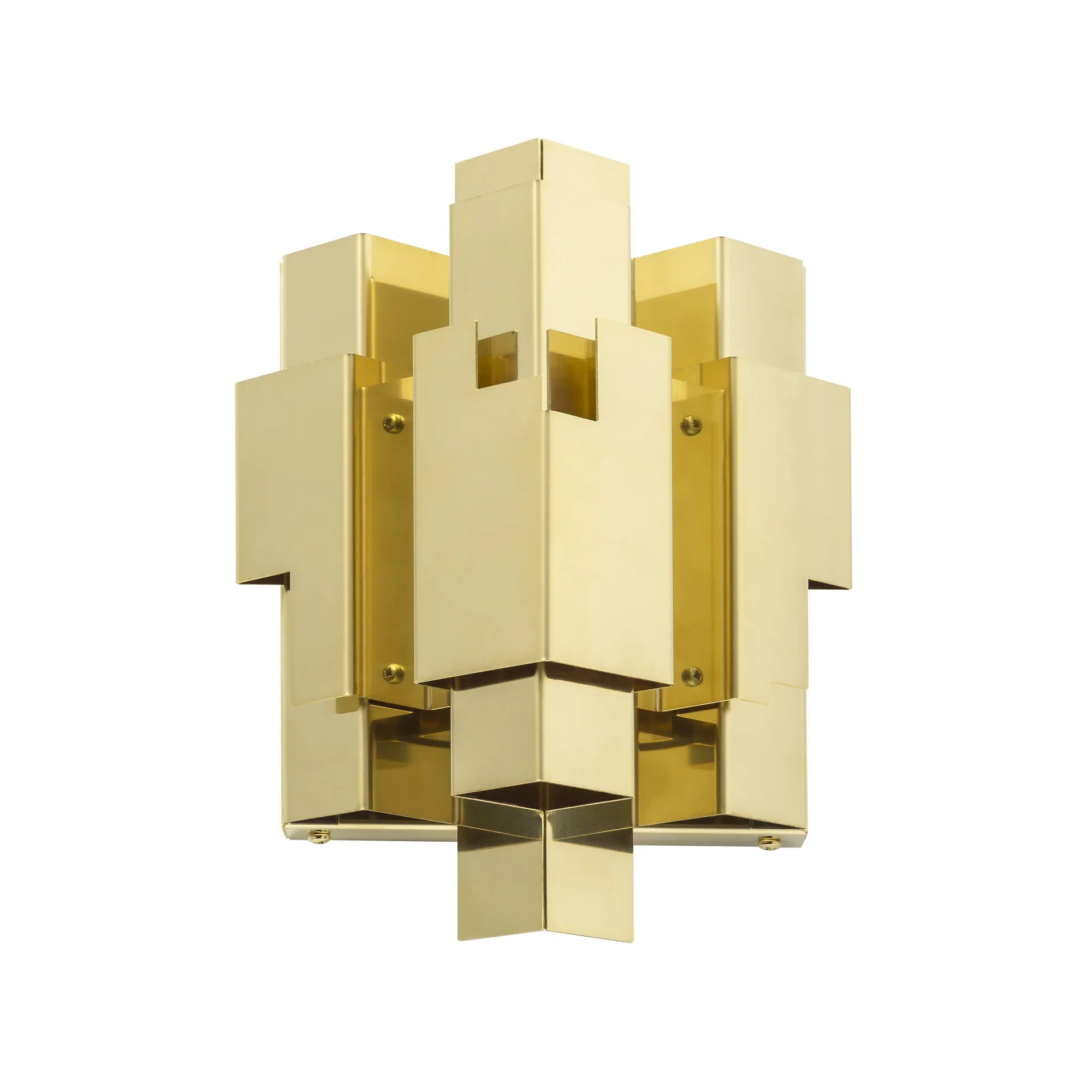 Skyline wall lamp, rough brass Örsjö Belysning
