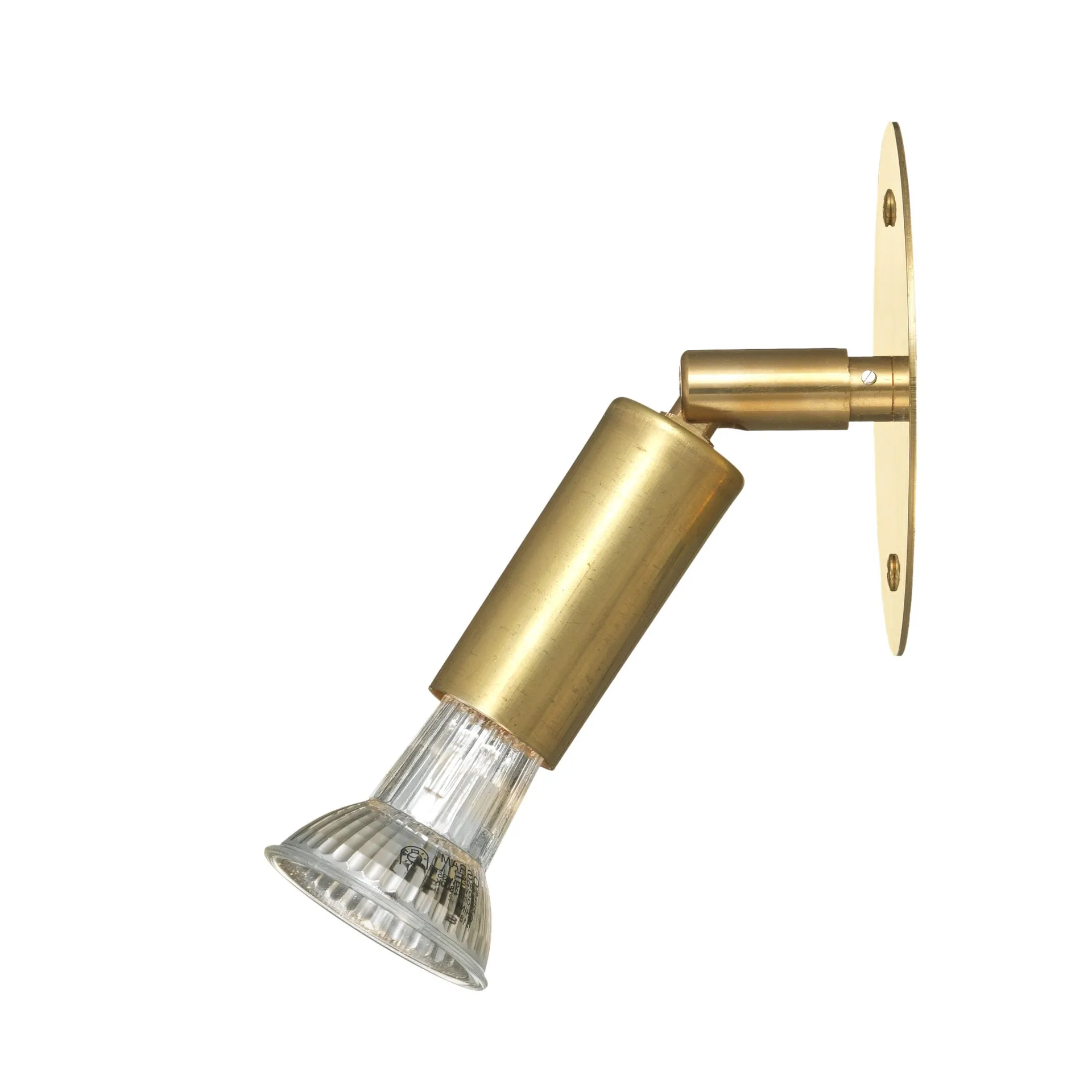 Star 1 wall lamp direct connection, raw brass Örsjö Belysning