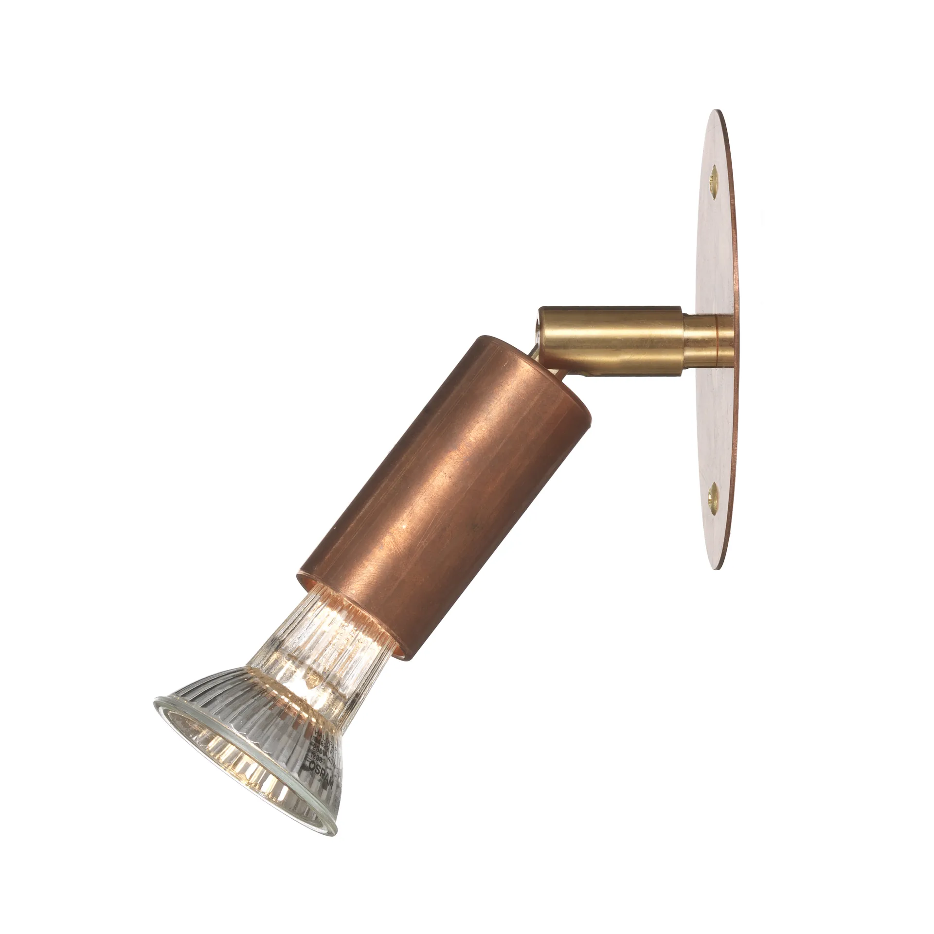 Star 1 wall lamp direct connection, raw copper Örsjö Belysning