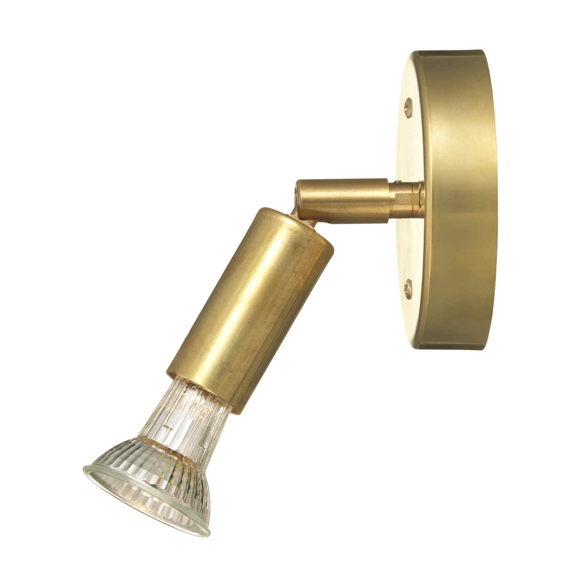 Star 1 wall lamp, rough brass Örsjö Belysning