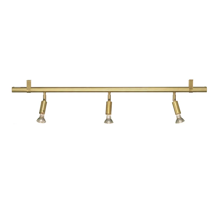 Star 3 wall and ceiling lamp - Raw brass, 100 cm - Örsjö Belysning