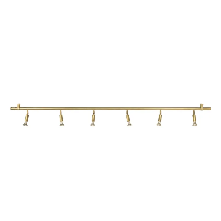 Star 6 wall and ceiling lamp - Raw brass, 200 cm - Örsjö Belysning