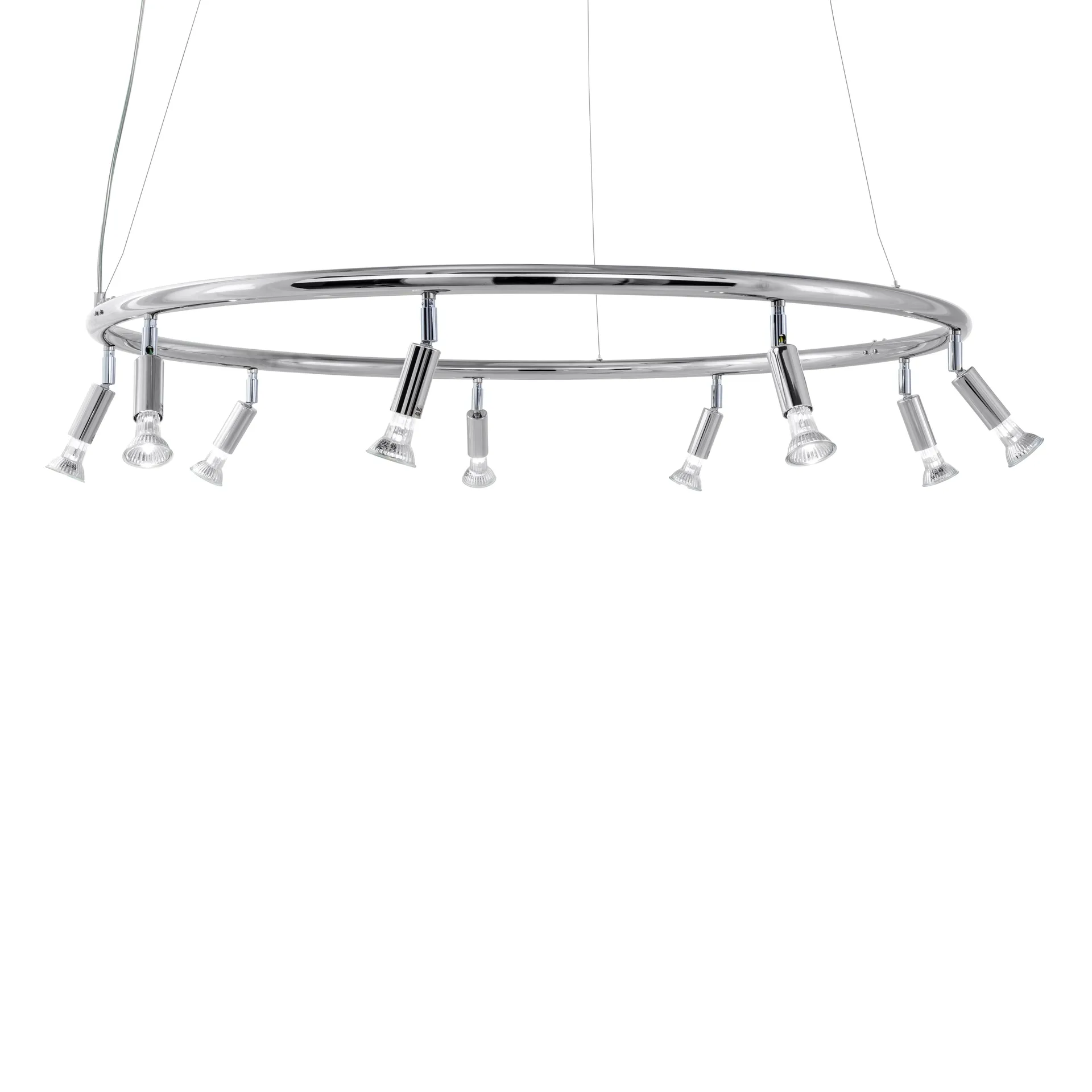 Star 9 round lamp Ø100 cm, nickel-plated brass Örsjö Belysning