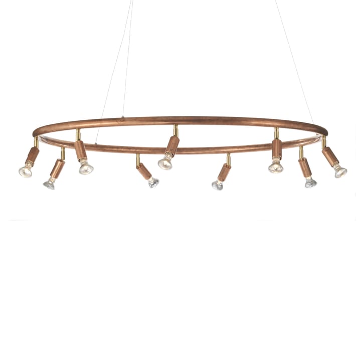Star 9 round lamp - rough copper - Örsjö Belysning