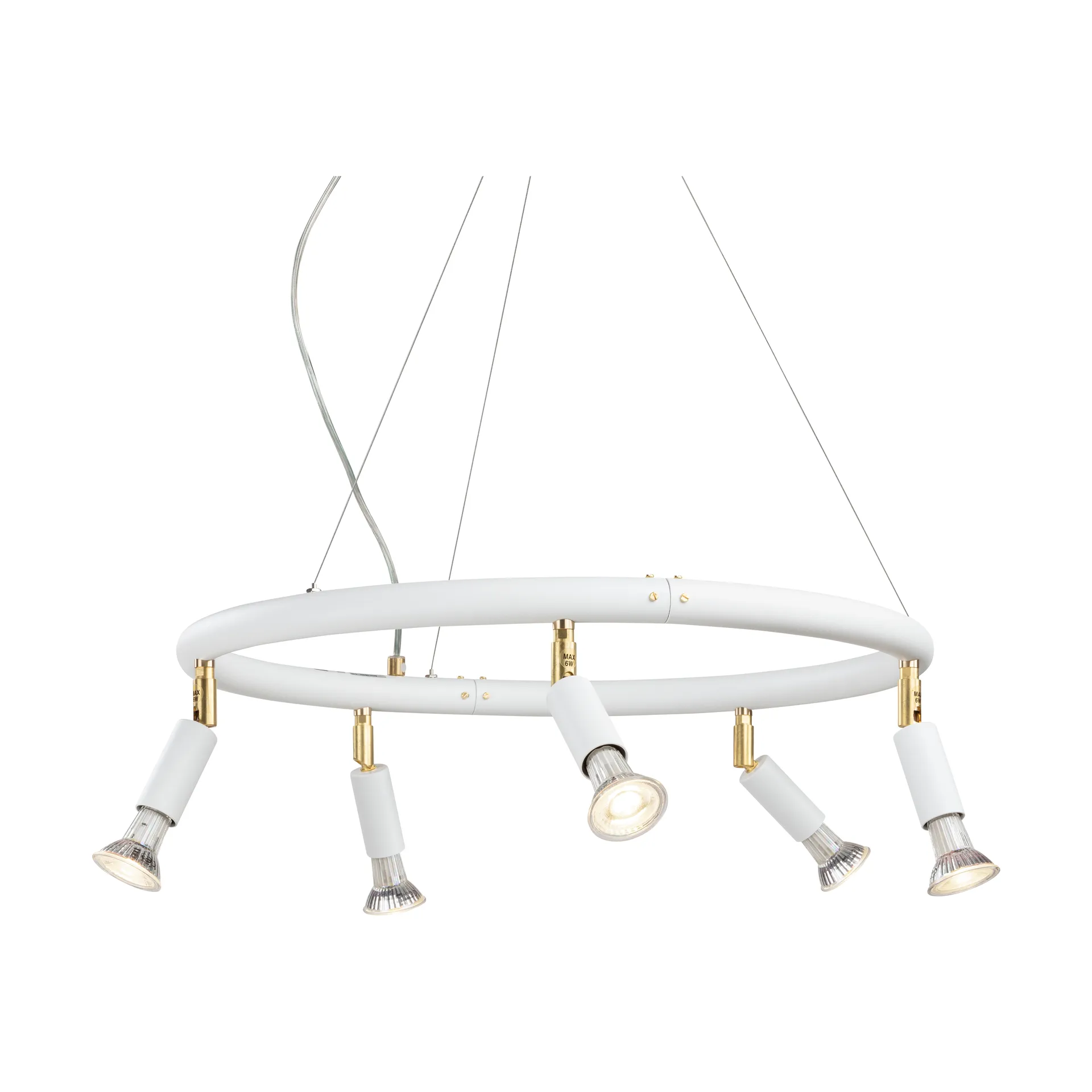 Star round 5 spotlight Ø60 cm, White steel Örsjö Belysning