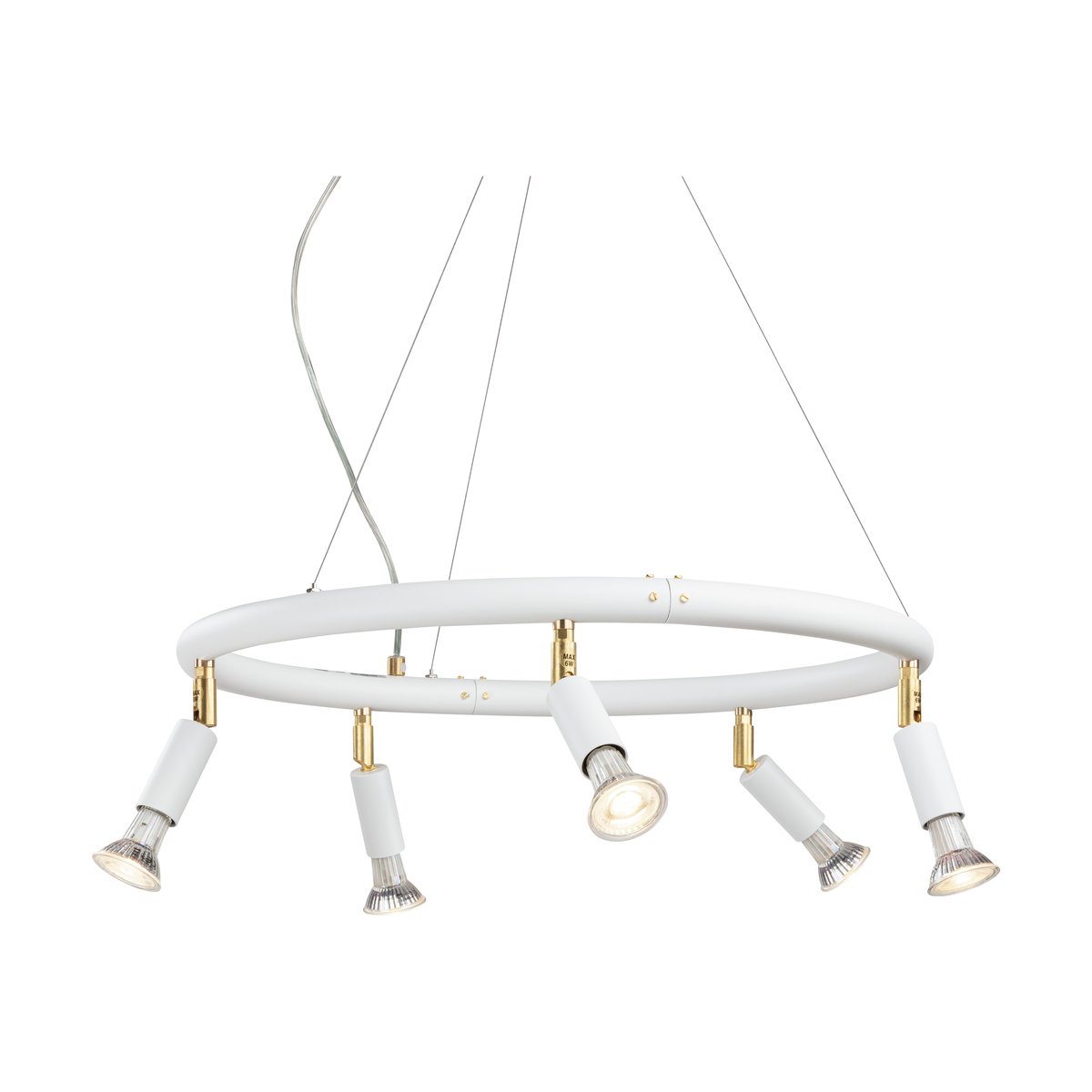 Örsjö Belysning Star round 5 spotlight o60 cm White steel